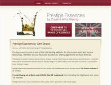 Tablet Screenshot of prestigeessences.com